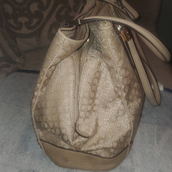 Coach Madison Op Art Pearlescent Fabric Carryall Shoulder Bag 30681 - Picture 6 of 16